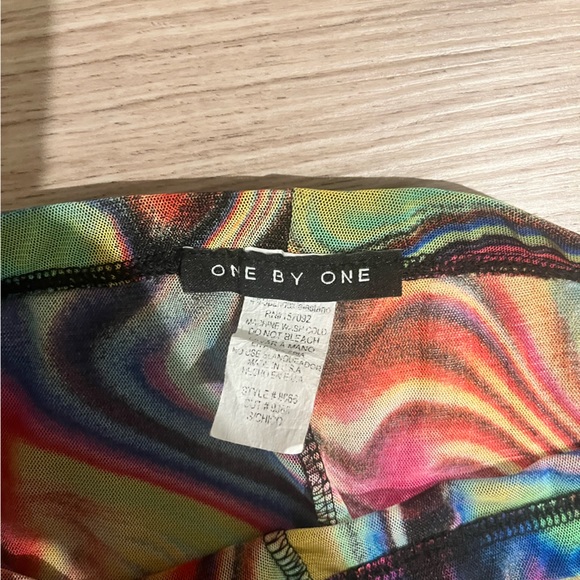 One by One Trippy Mesh Rave Pants - Picture 2 of 4